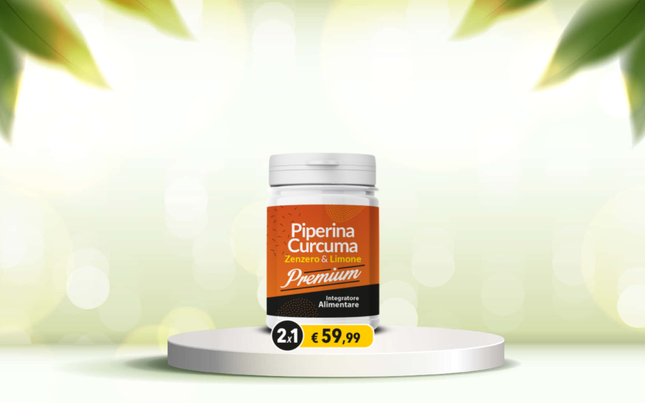 Prova Piperina e Curcuma Premium: detox naturale e intestino regolare subito